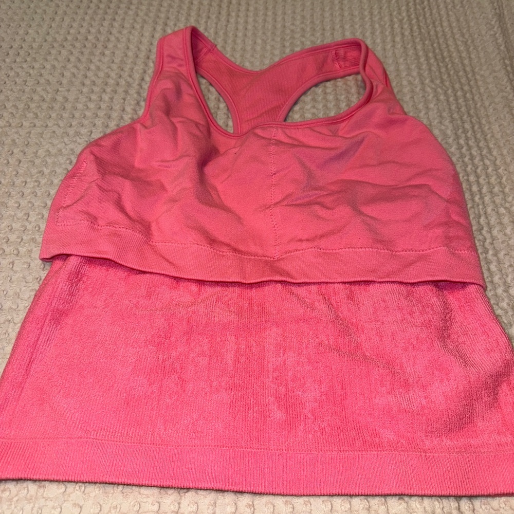 Pink Racerback Tank Top - Picture 3 of 3